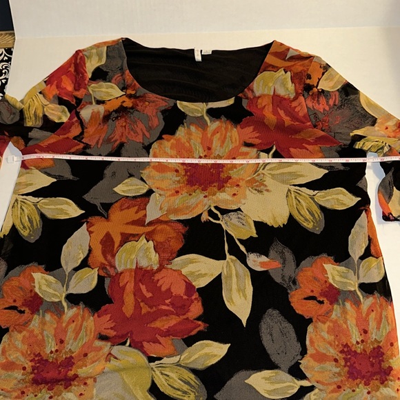 EST. 1946 Fabulous Fall Blouse trumpet sleeves size large - Picture 6 of 10